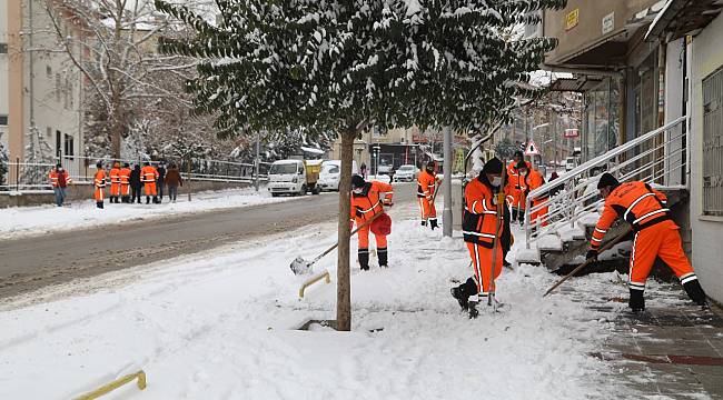 Battalgazi Belediyesi'nde Kar Mesaisi