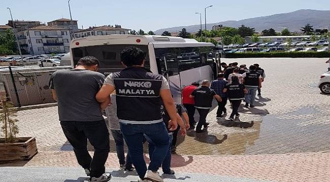 Malatya’da,Torbacı Operasyonu 17 Kişi Tutuklandı