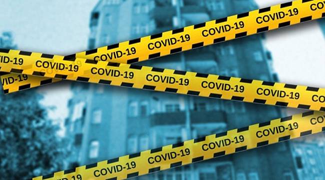 Malatya’da Bir Apartmana Covid-19 Karantinası