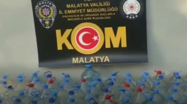 Malatya’da 460 Litre Sahte Alkol Ele Geçirildi