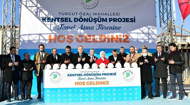 Yeşilyurt 'ta Kentsel Dönüşüm Temel Atma Töreni