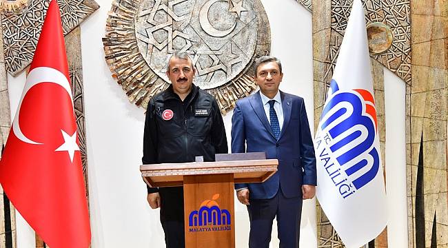 AFAD Başkanı Vali Yunus Sezer Malatya'da 