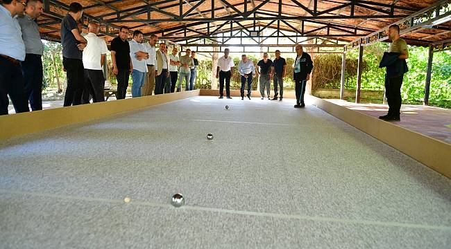 Başkan Çınar'dan Huzurevine Bocce Sahası 