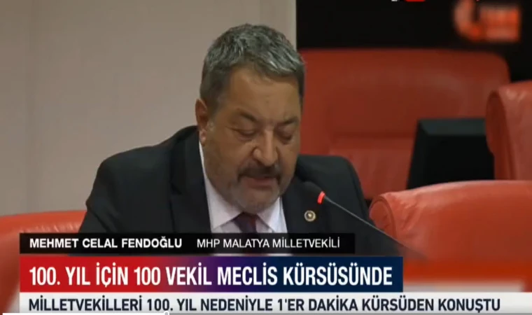 Fendoğlu''dan TBMM'de Sonsuz Bağlılık Mesajı