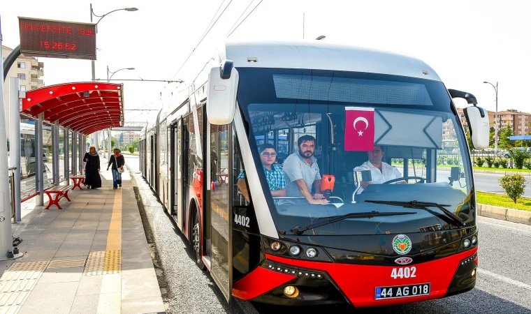 Malatya’da Bayramın Birinci Günü Toplu Taşıma Ücretsiz