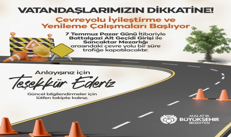 Malatya’da Yol Çalışmaları Başlıyor