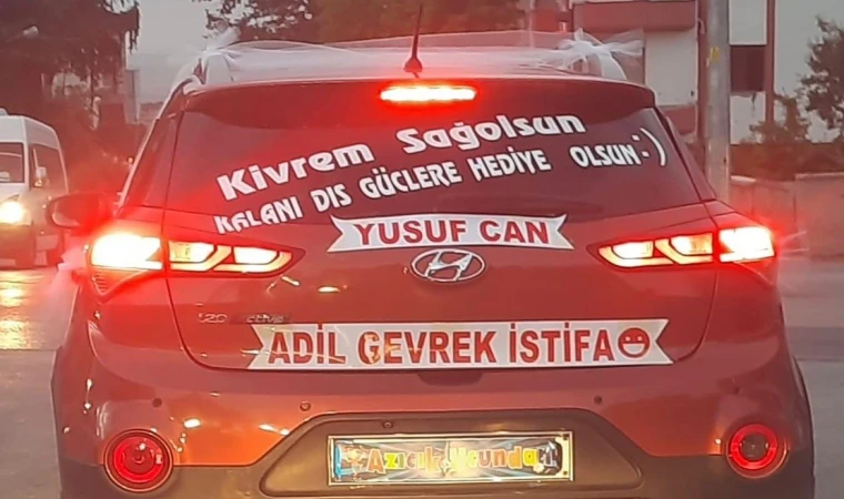 Başkan Adil Gevrek'e Düğün Arabası İle Tepki!