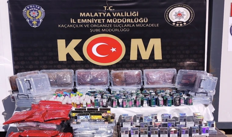 Malatya’da Büyük Kaçakçılık Operasyonu