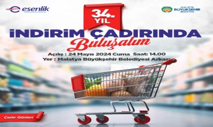 Esenlik Marketlerde 34.Yıla Özel Büyük İndirim