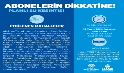 Malatya’da 73 Mahalle’de Sular Kesilecek