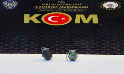 Malatya’da Bir Araçta El Bombaları Ele Geçirildi