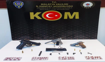 Malatya’da Silah Kaçakçılarına Operasyon