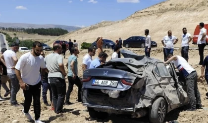 Malatya’da Otomobil Takla Attı 1 Yaralı