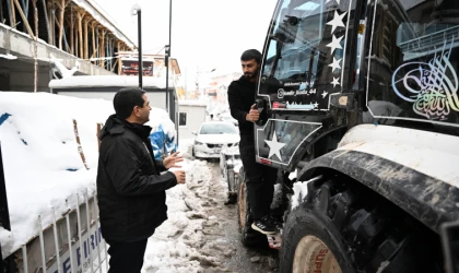 Battalagazi’de Başkan Taşkın,Karla Mücadeliyi Sahada Yönetti