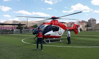 Beyin Kanaması Geçiren Hastanın İmdadına Helikopter Yetişti